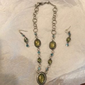 Necklace and earrings
